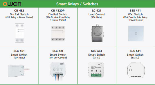 Owon smart switch with power monitoring