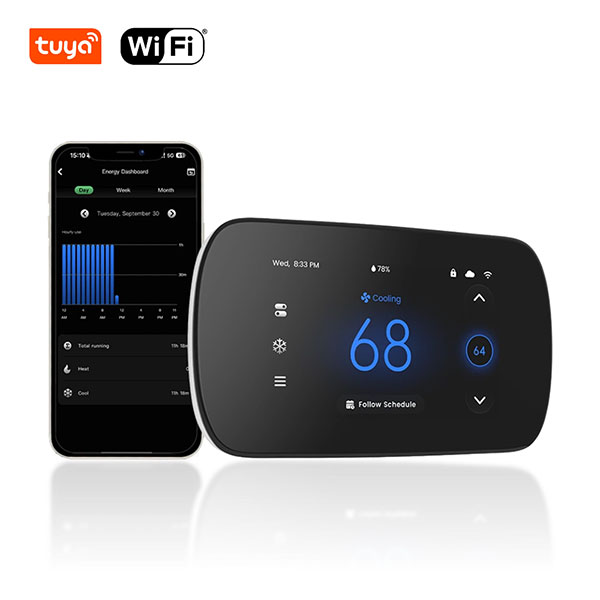 Smart WiFi thermostat enabling one-touch comfort control in a light commercial HVAC environment
