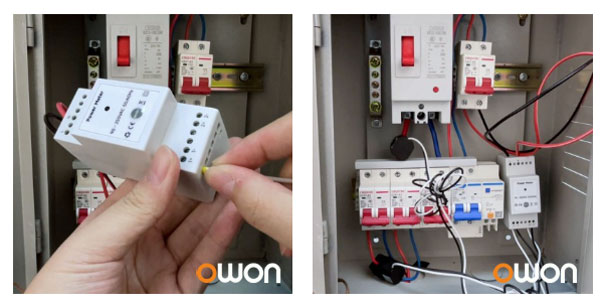 Owon DIN Rail Energy Meter Installation