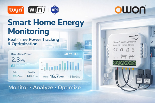 smart home energy metering system with wifi clamp power meter
